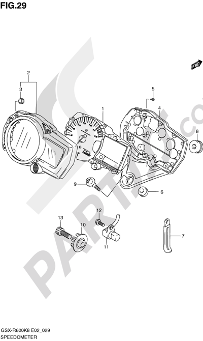 Despiece Suzuki GSX-R600 2009 | Repuestos originales ... wiring harness suzuki gsx r k 6 