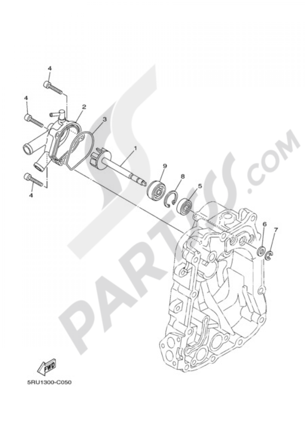 WATER PUMP Yamaha Majesty 400 ABS 2010