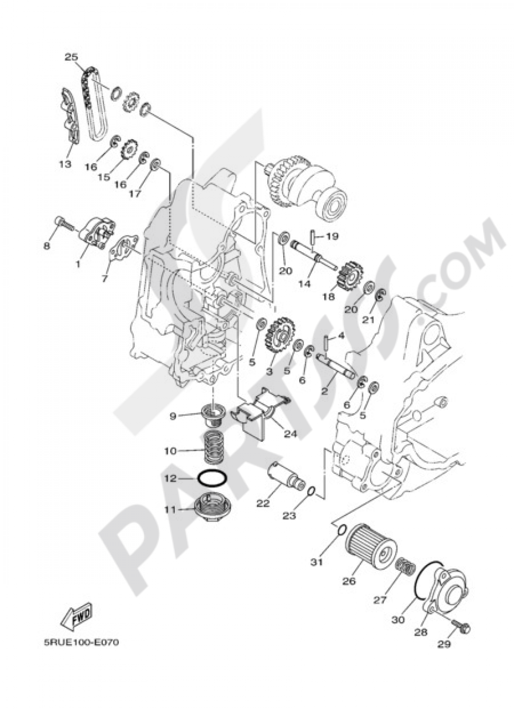 OIL PUMP Yamaha Majesty 400 ABS 2010