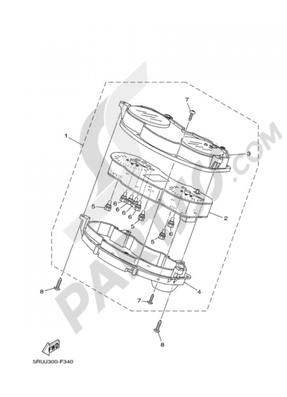 METER Yamaha Majesty 400 ABS 2010