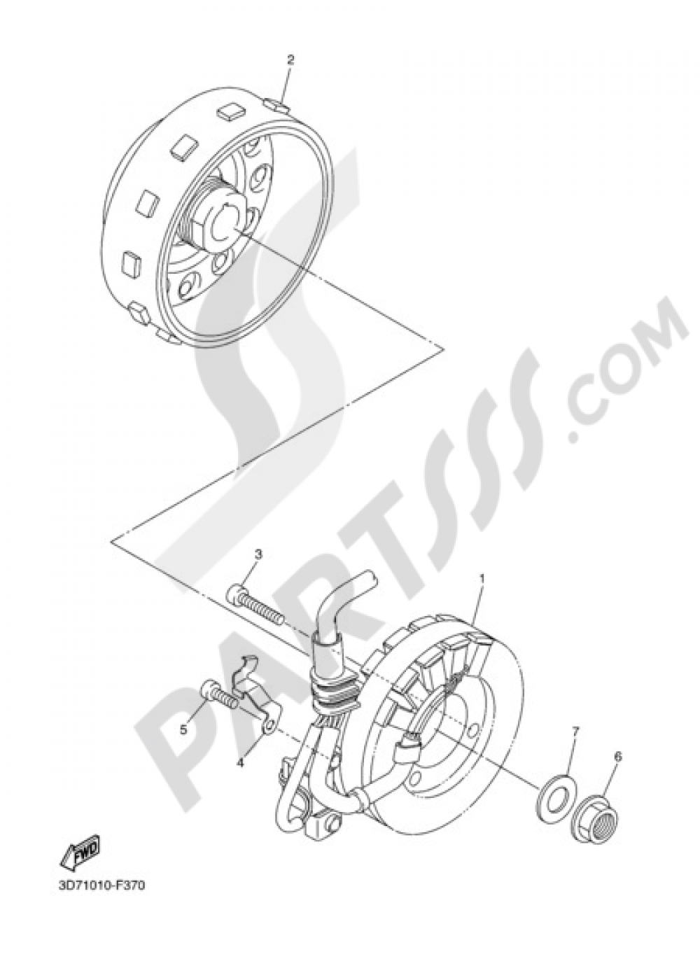 GENERATOR Yamaha WR250R 2010