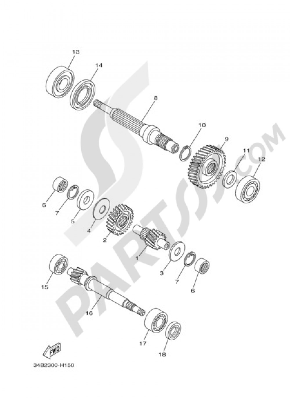 TRANSMISSION Yamaha Majesty 400 2009