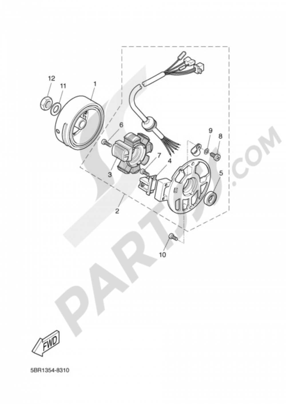 GENERATOR Yamaha AEROX R 2002