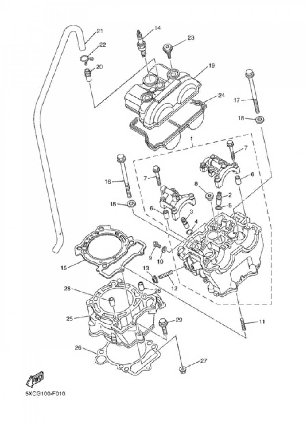 CYLINDER Yamaha YZ250F 2007