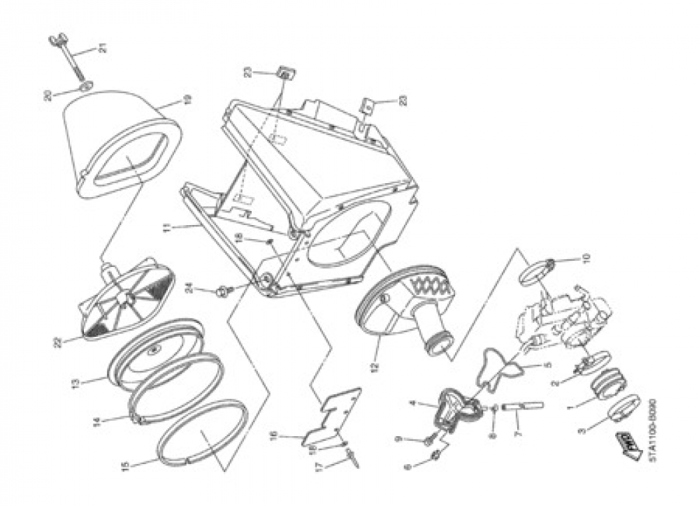 INTAKE Yamaha YZ250F 2003