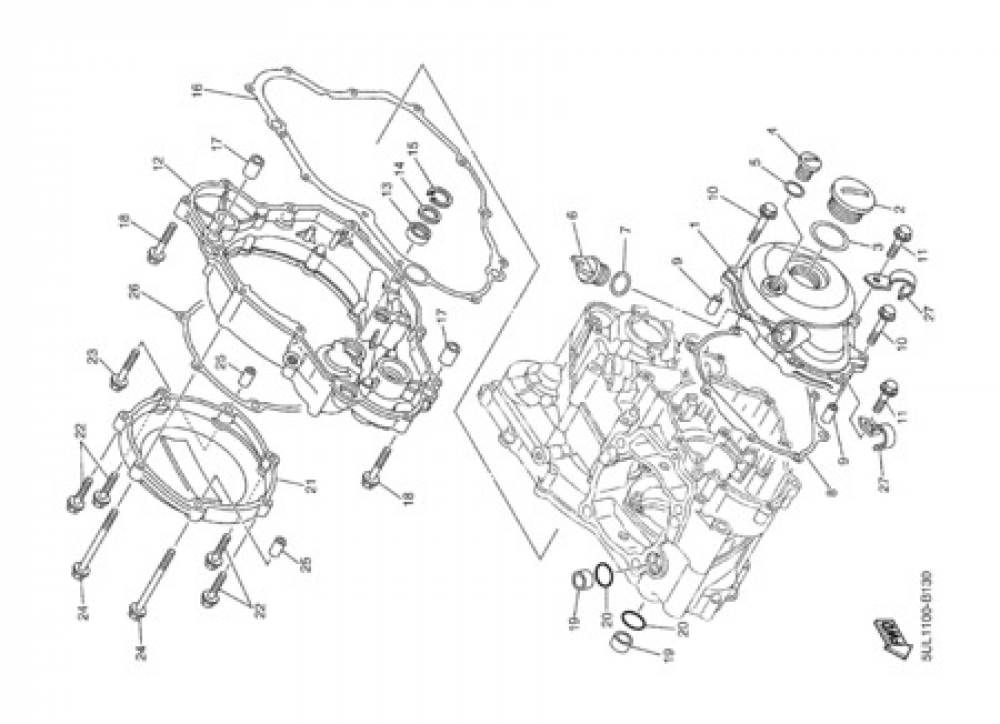 yz250f crankcase cover