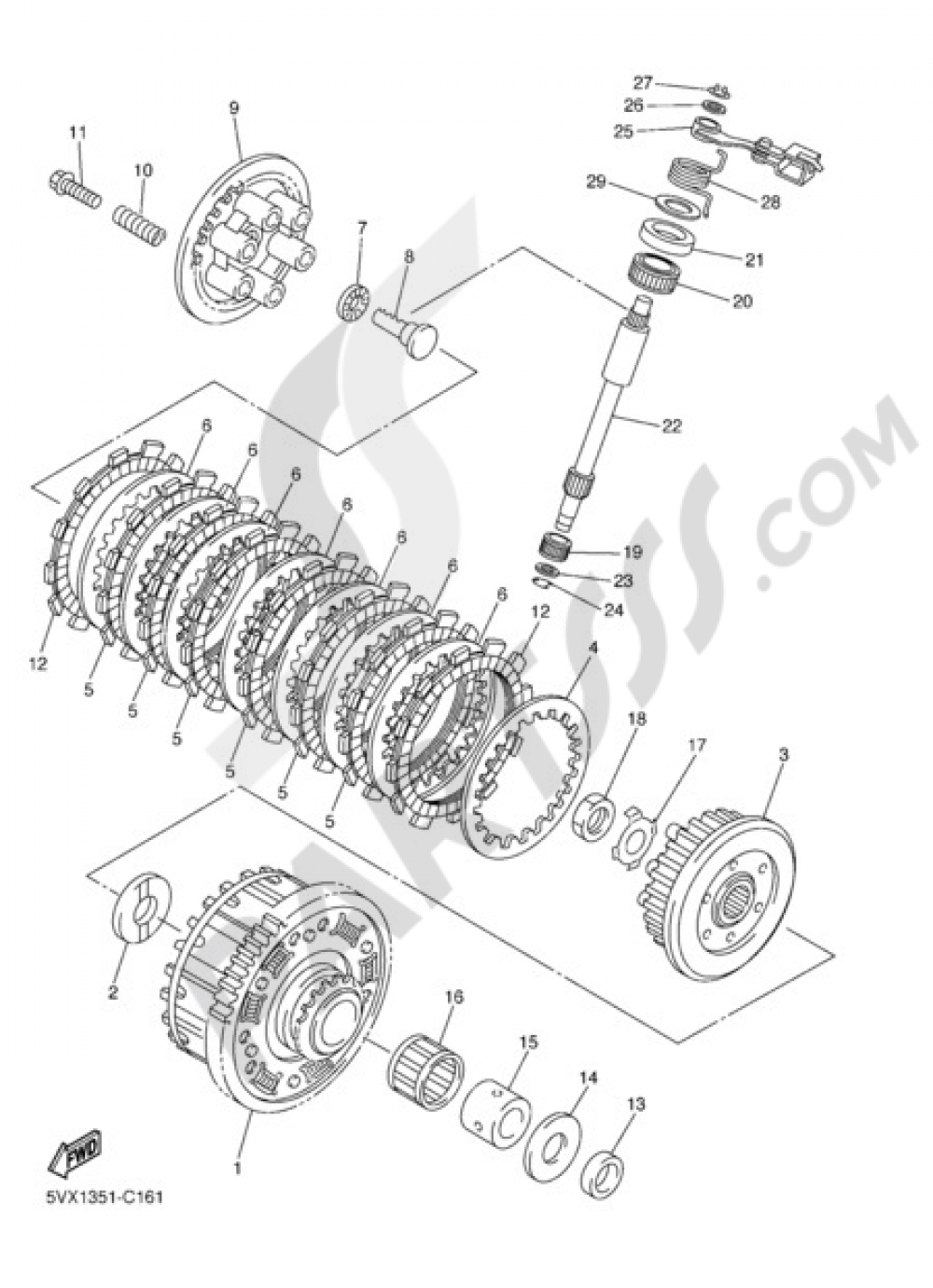 CLUTCH Yamaha FZ6 Fazer 2006