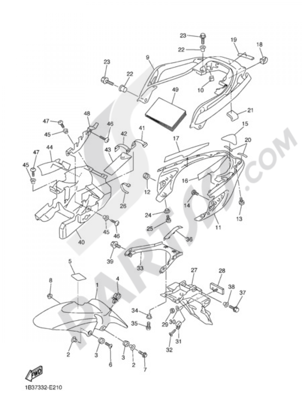 FENDER Yamaha FZ6 Fazer 2007