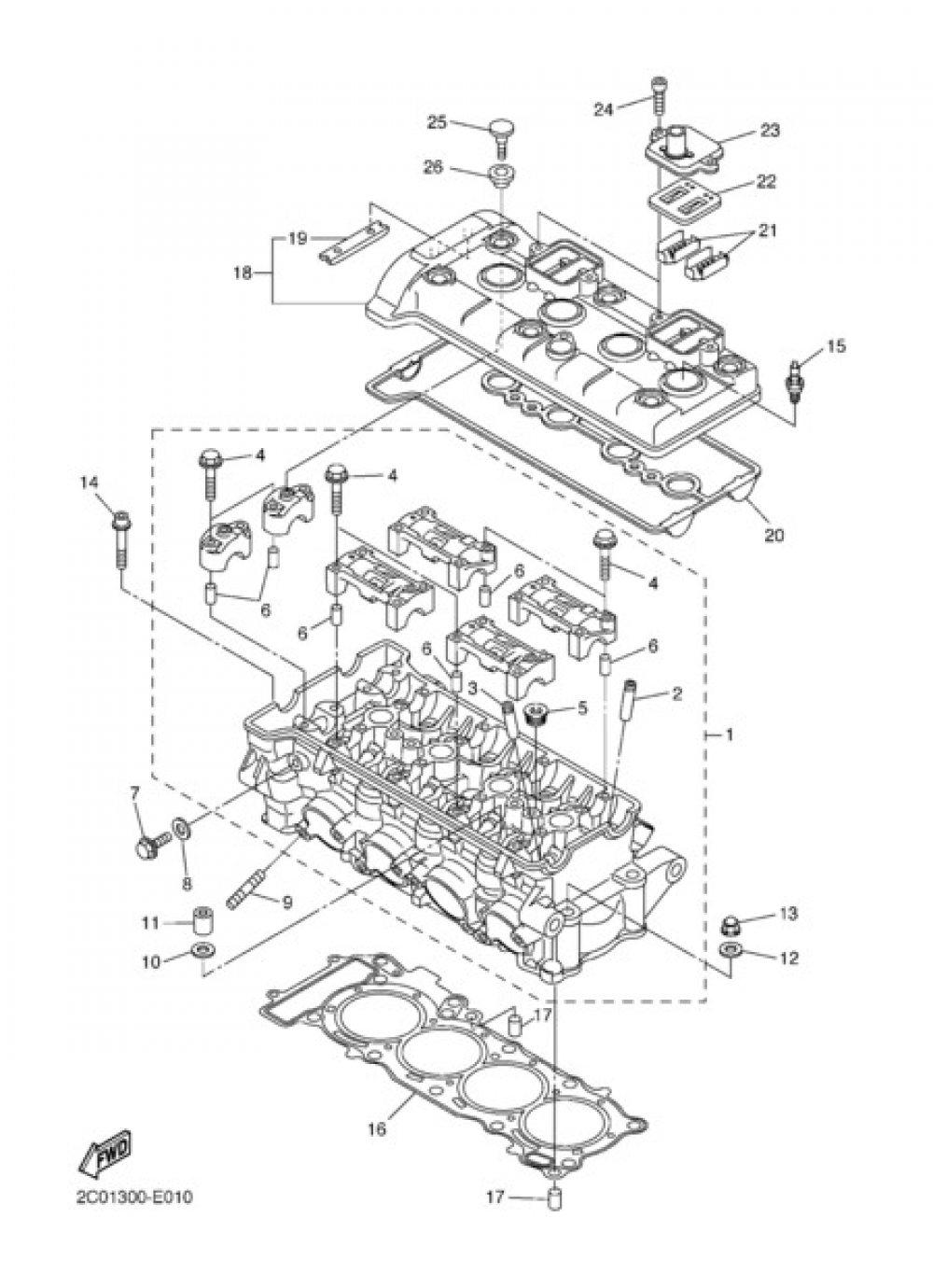 CYLINDER Yamaha YZF-R6 2010