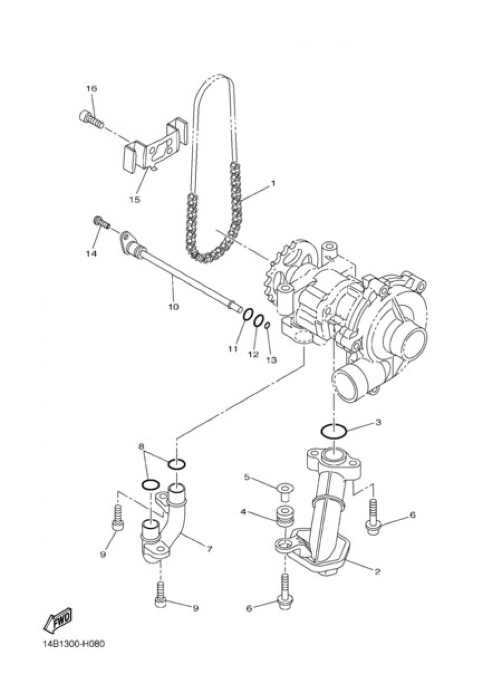 OIL PUMP Yamaha YZF-R1 2010