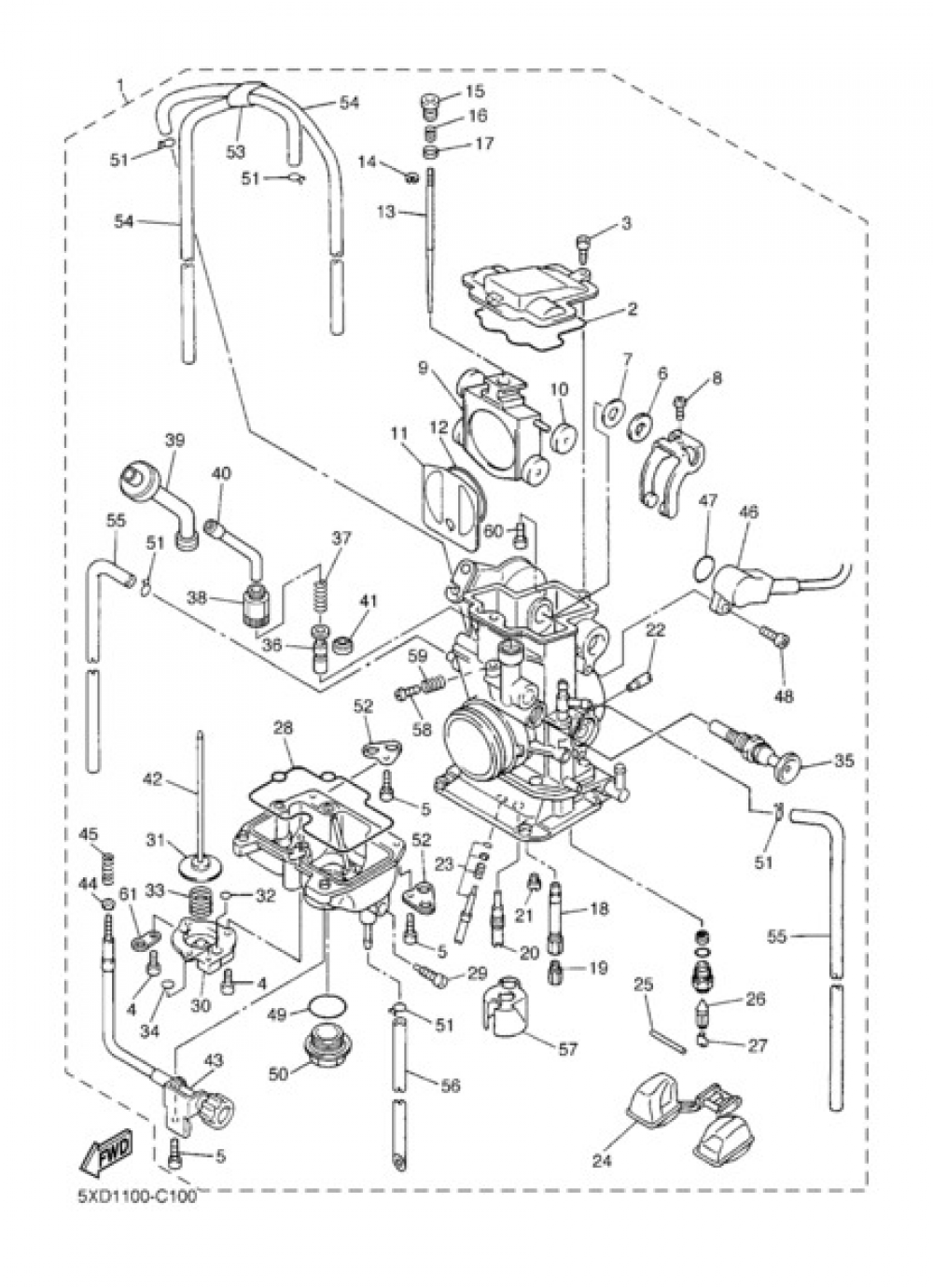 ヤマハ　YZF -R1/R1M(2020~)　サービスマニュアル Diagram 04 Yamaha Yz450f PLUG, SCREW