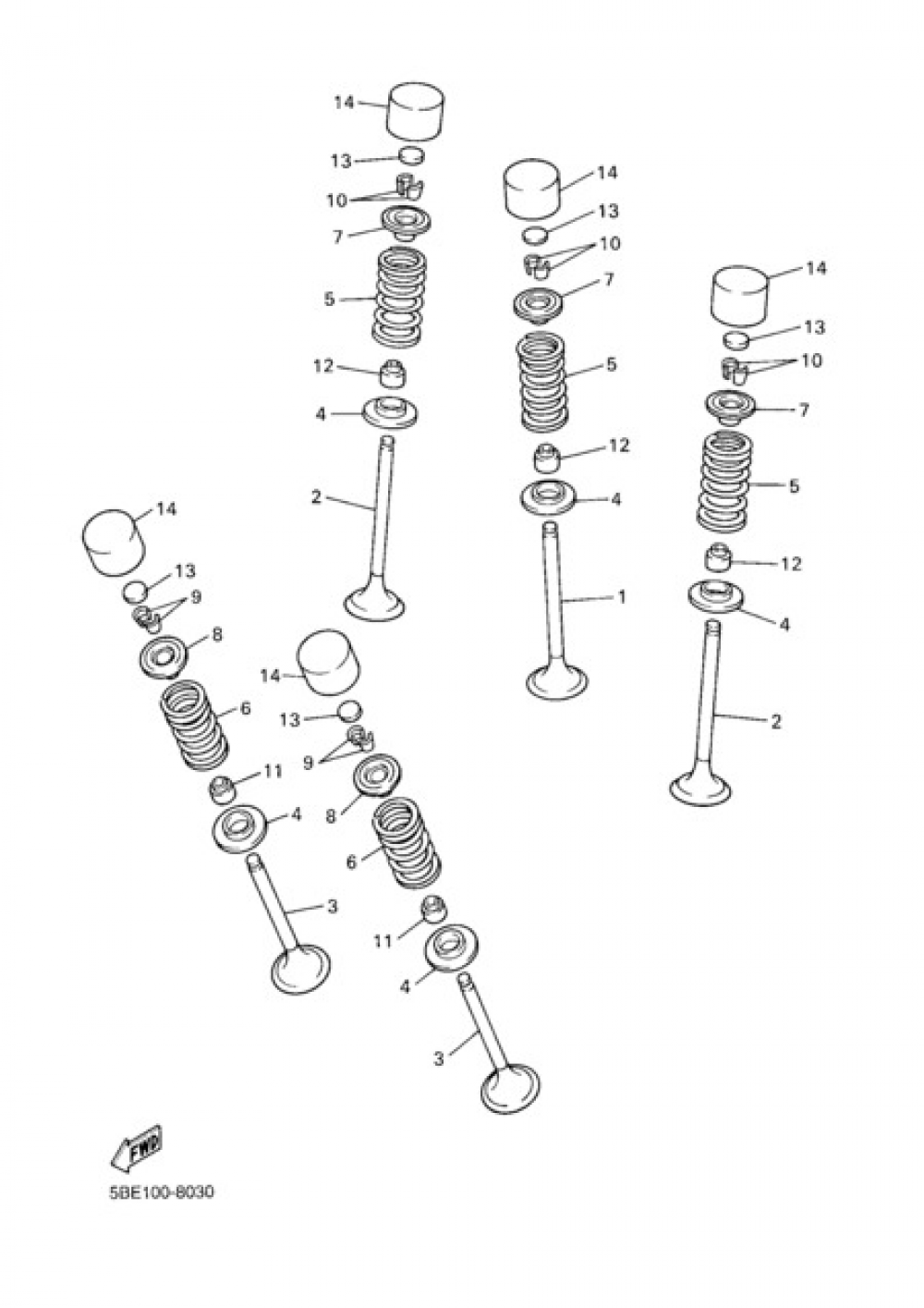 VALVE Yamaha YZ450F 2009