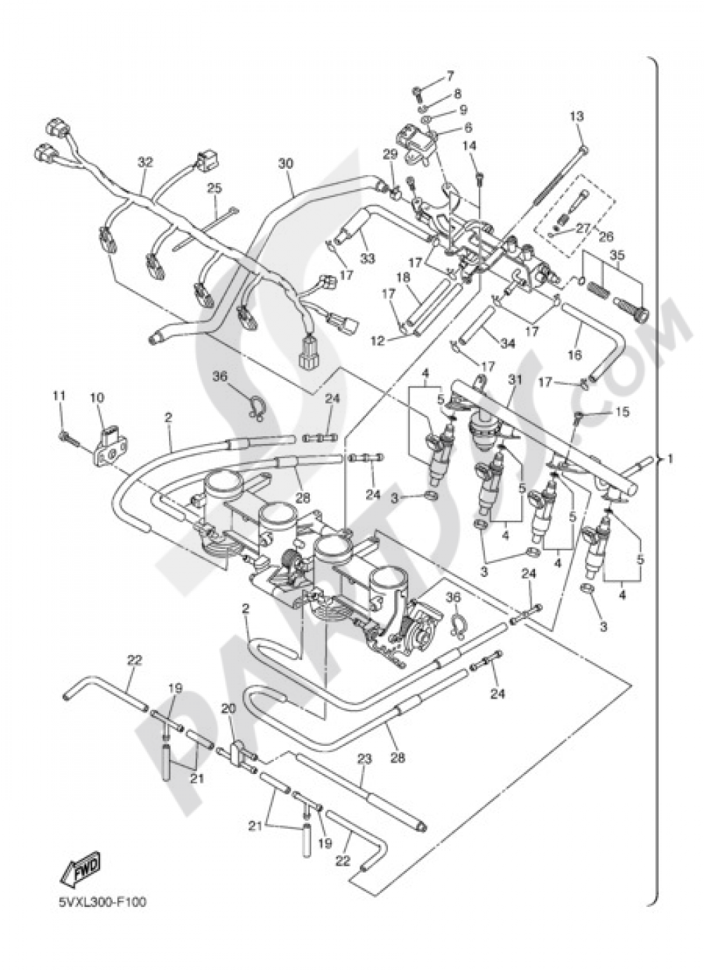 INTAKE 2 Yamaha FZ6 S2 ABS 2008