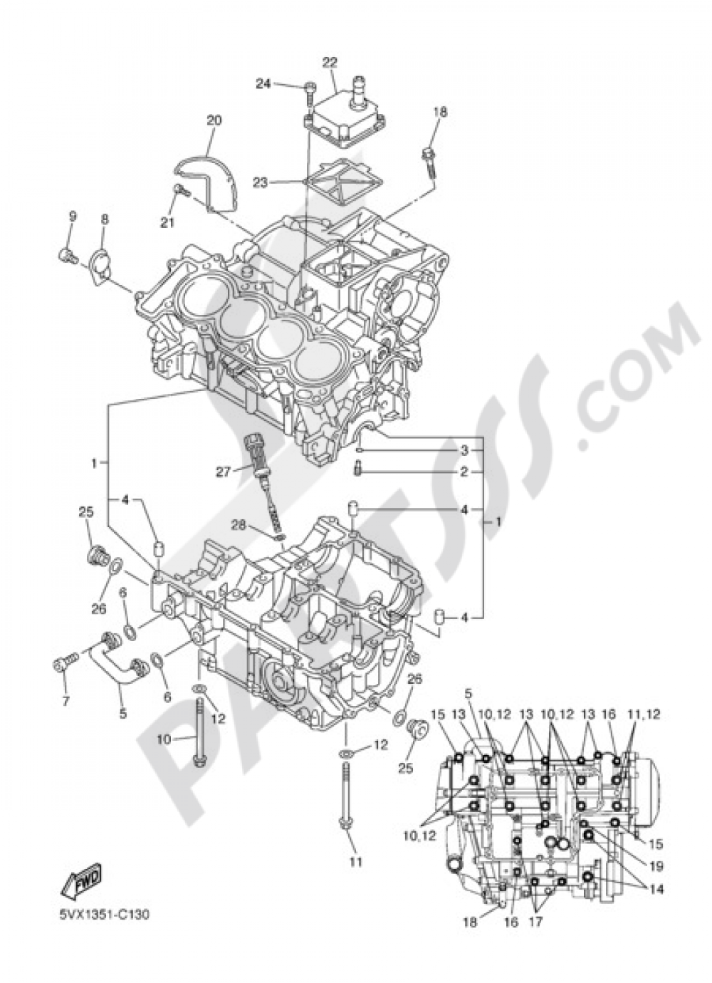 CARTER Yamaha FZ6 S2 ABS 2008