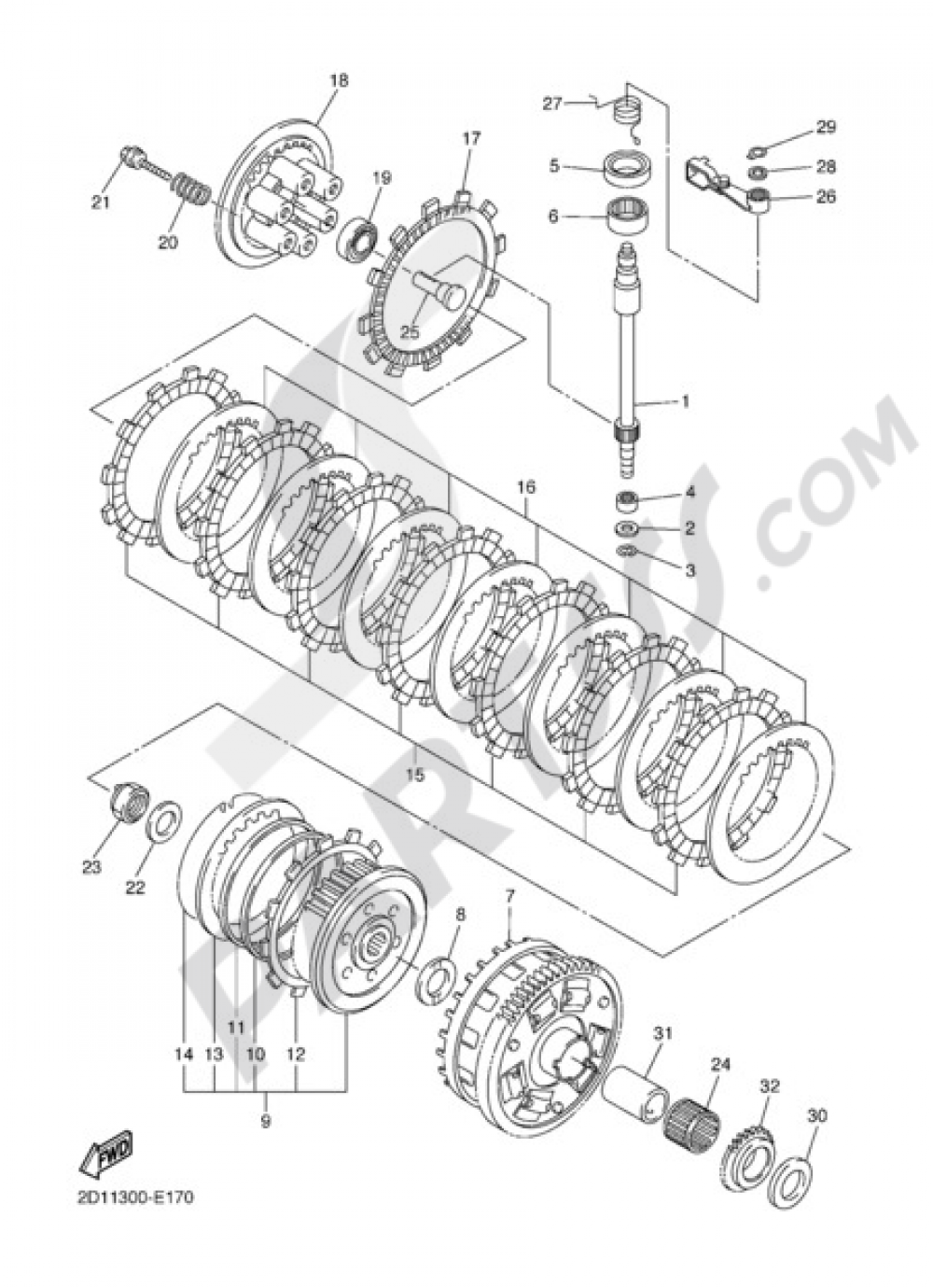 EMBRAYAGE Yamaha FZ1 Fazer ABS 2009