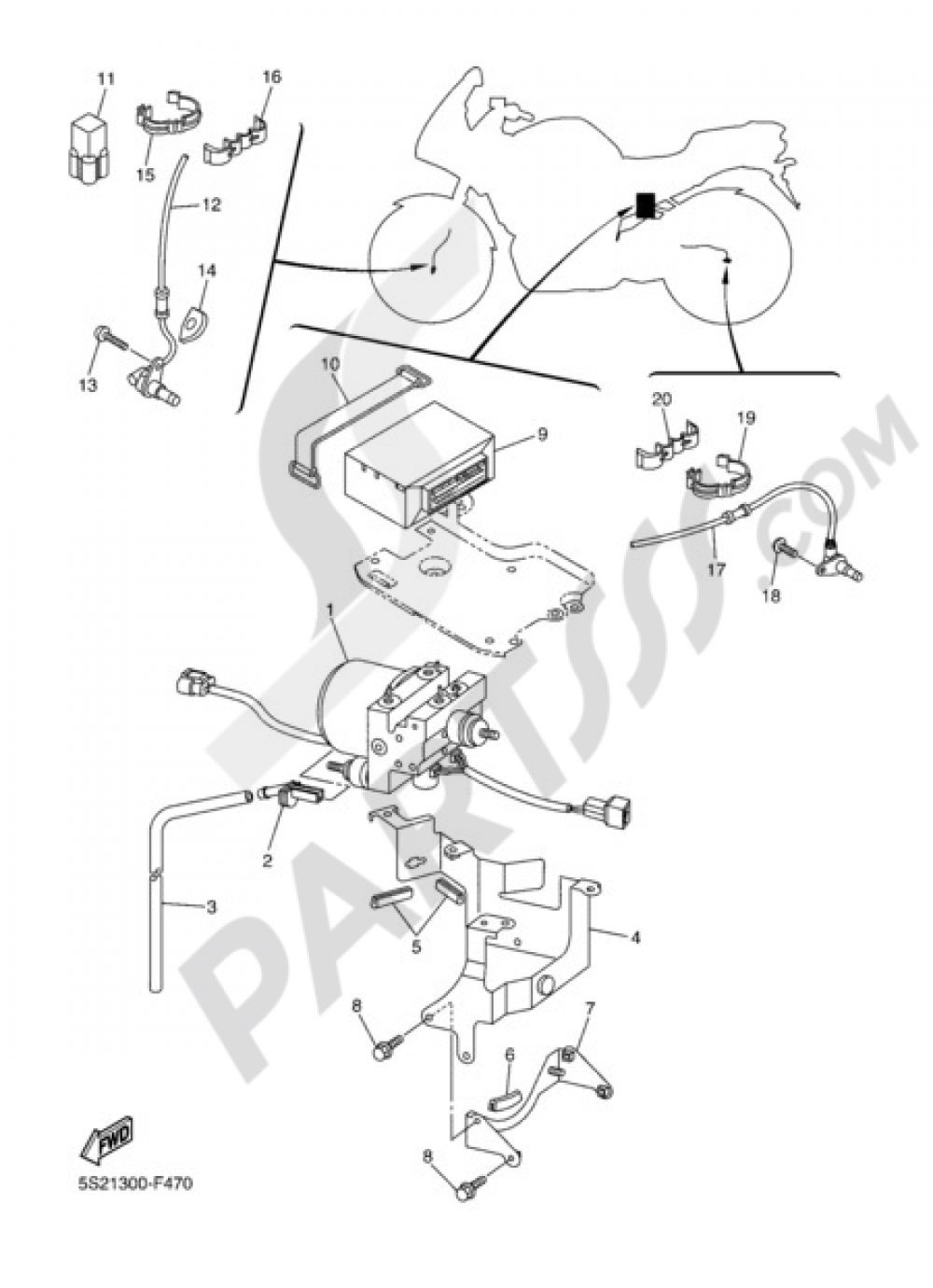 ELECTRIC EQUIPMENT 3 Yamaha FZ6 Fazer S2 ABS 2008