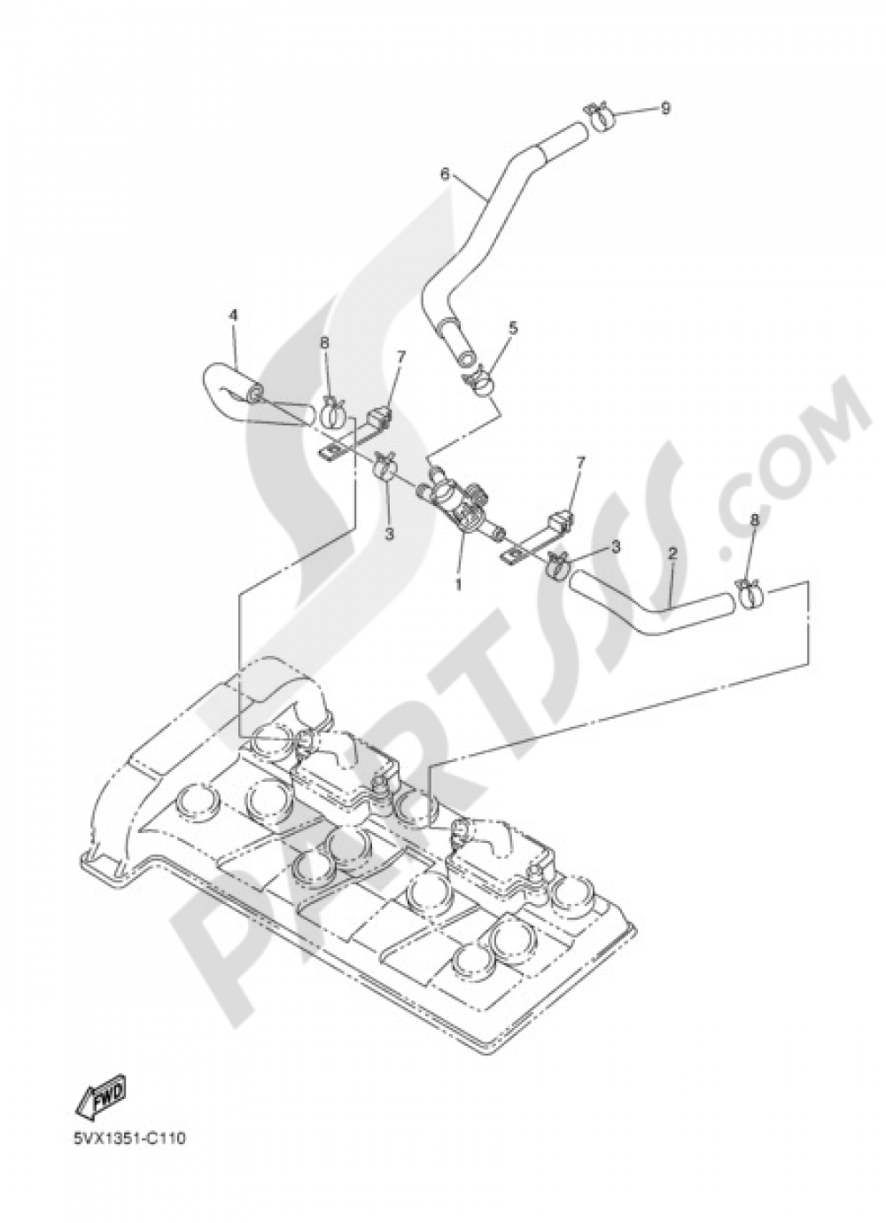 AIR INDUCTION SYSTEM Yamaha FZ6 Fazer S2 ABS 2009