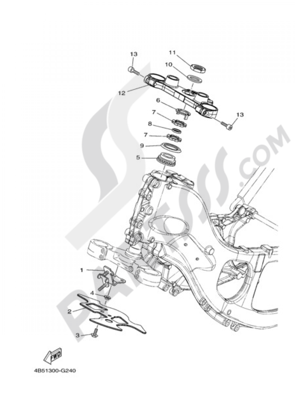 STEERING Yamaha T-Max ABS 2011