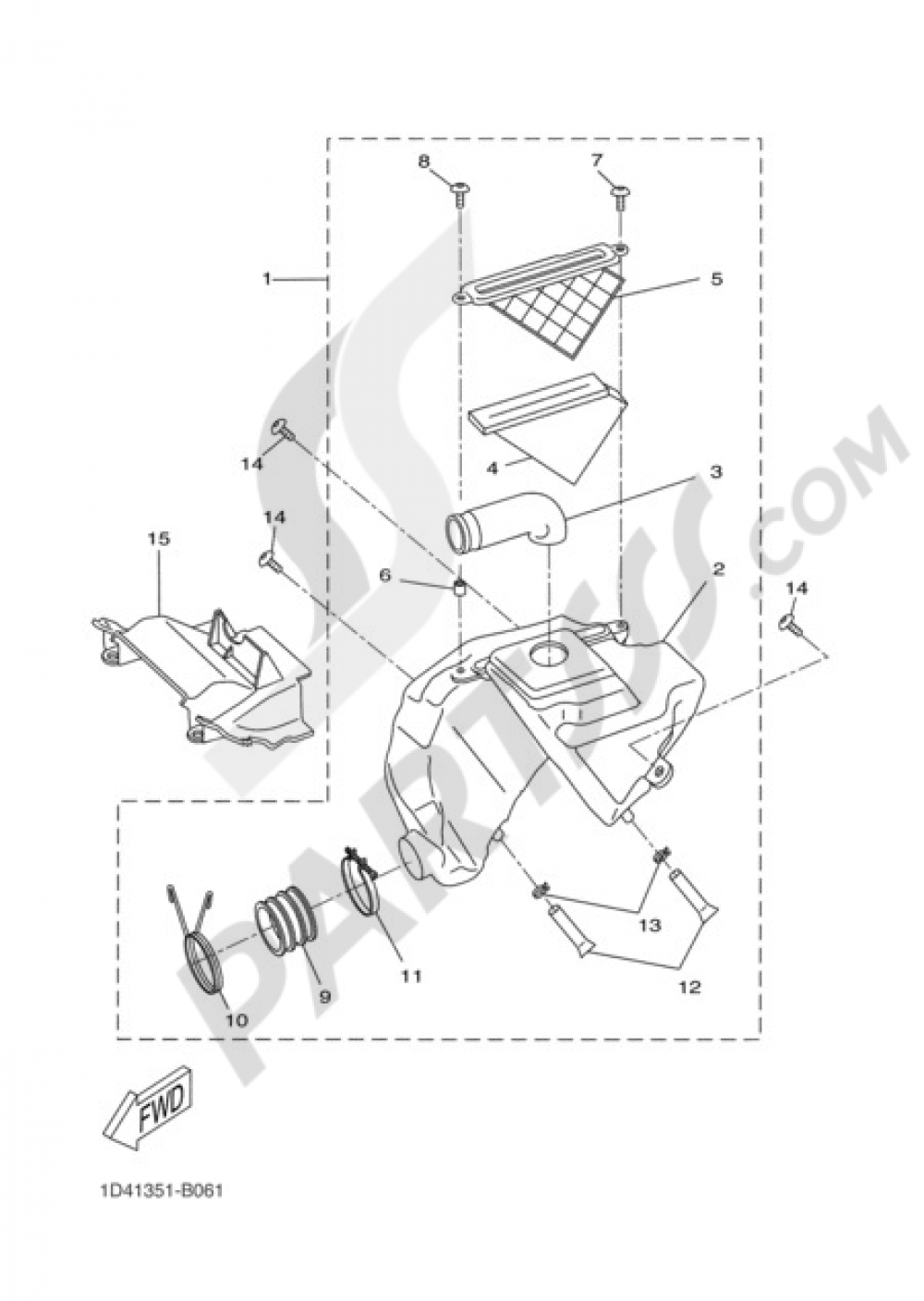 INTAKE Yamaha DT50R 2005