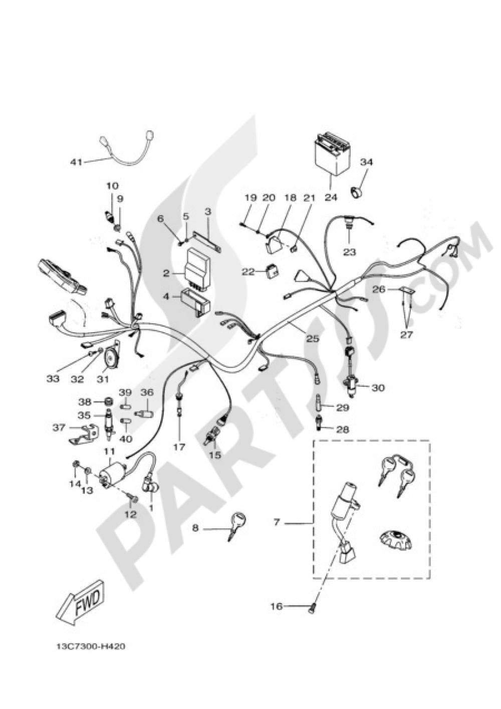 ELECTRIC EQUIPMENT 1 Yamaha DT50R 2010
