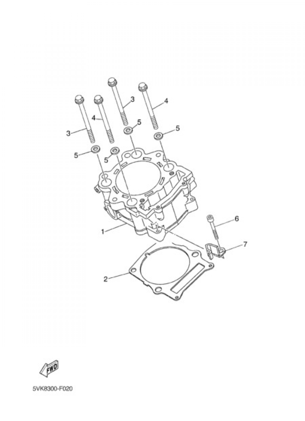 CYLINDER Yamaha XT660X 2008