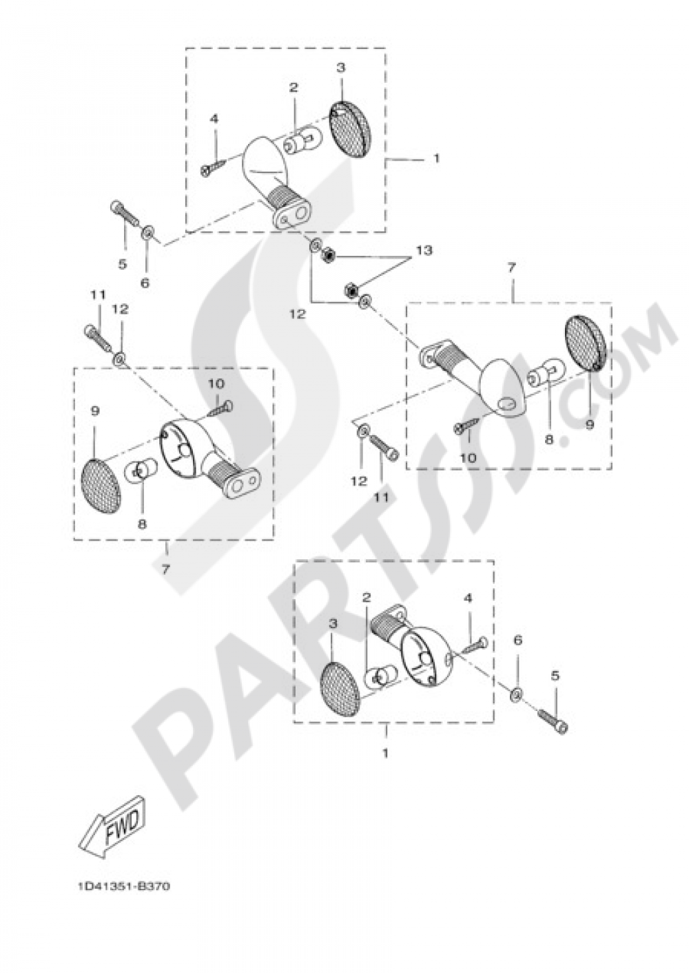 SIGNAL LIGHT Yamaha DT50X 2007