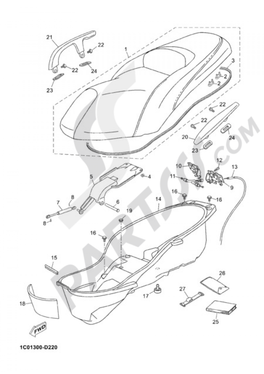 ASIENTO Yamaha X-Max 250 2006