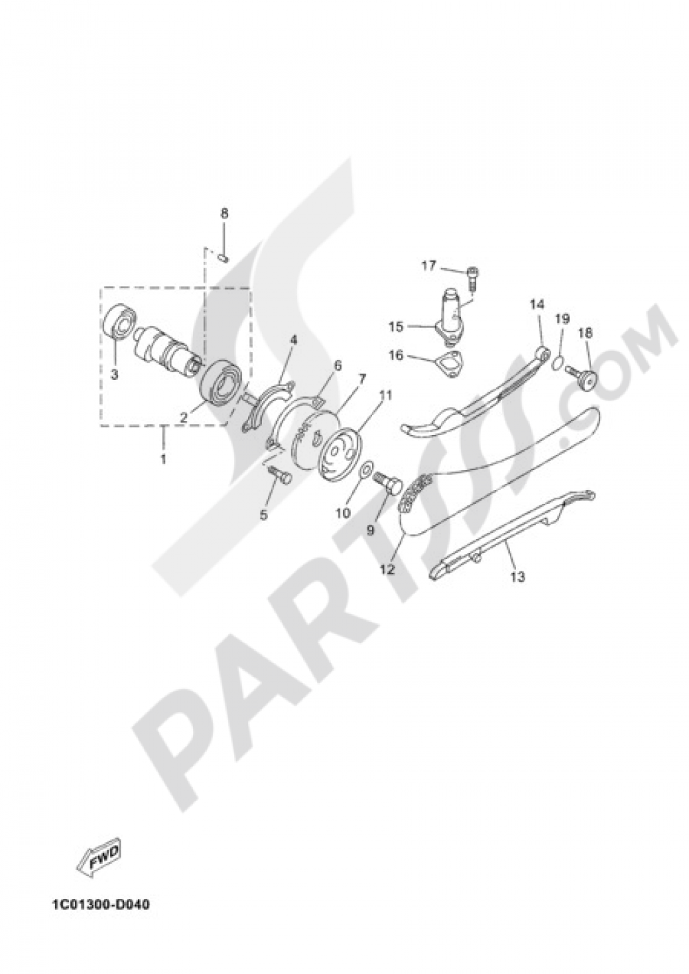 CAMSHAFT & CHAIN Yamaha X-Max 250 2006