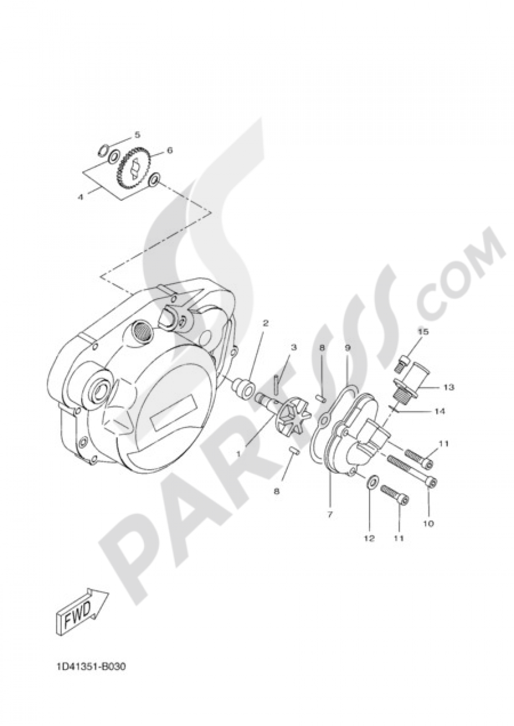 WATER PUMP Yamaha DT50X 2010