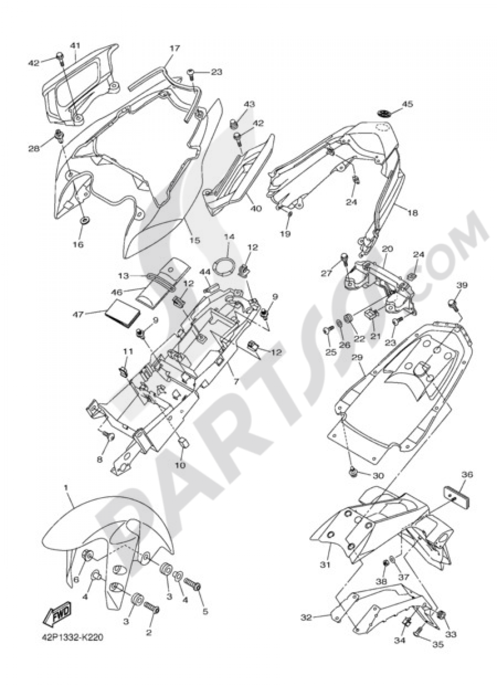 FENDER Yamaha Fazer8 2011