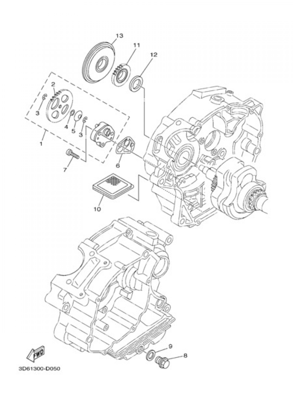 OIL PUMP Yamaha XT125R 2005