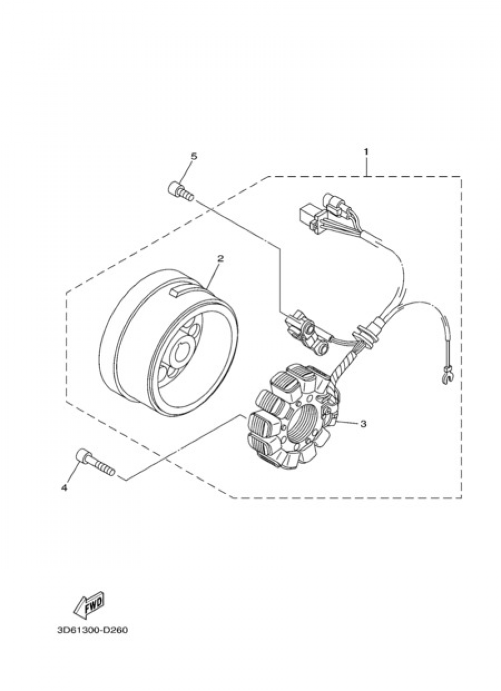 GENERATOR Yamaha XT125R 2005