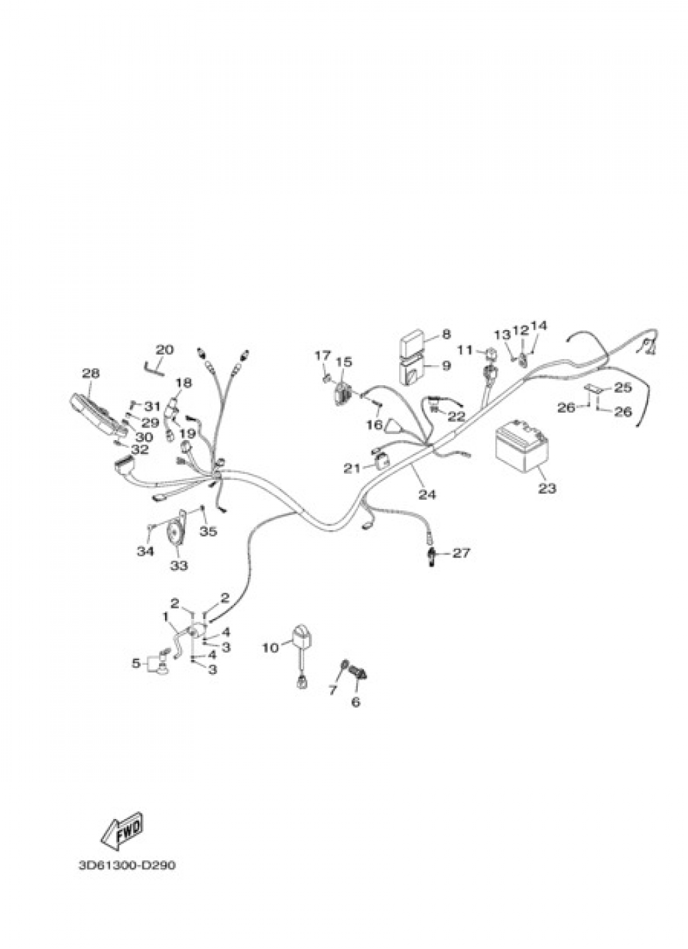 ELECTRIC EQUIPMENT 2 Yamaha XT125R 2005