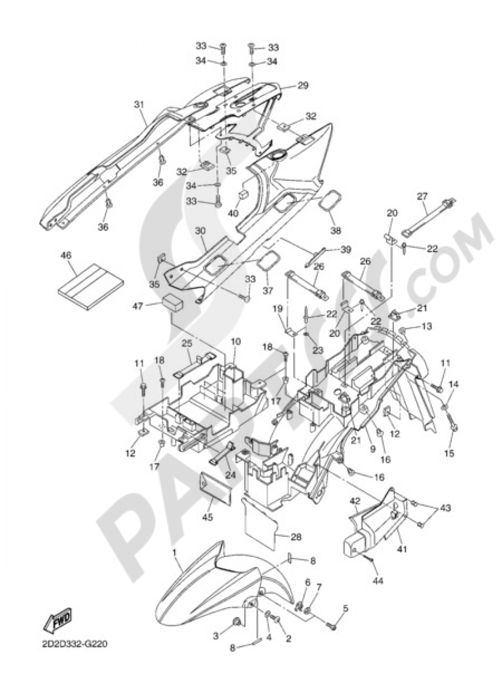FENDER Yamaha FJR1300AS 2011
