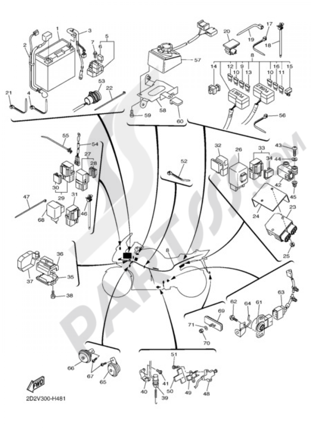 ELECTRIC EQUIPMENT 2 Yamaha FJR1300AS 2011