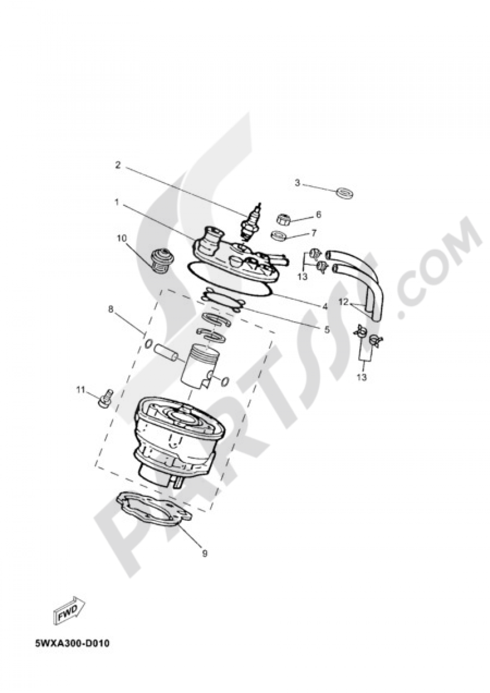 CYLINDER Yamaha TZR50 2008