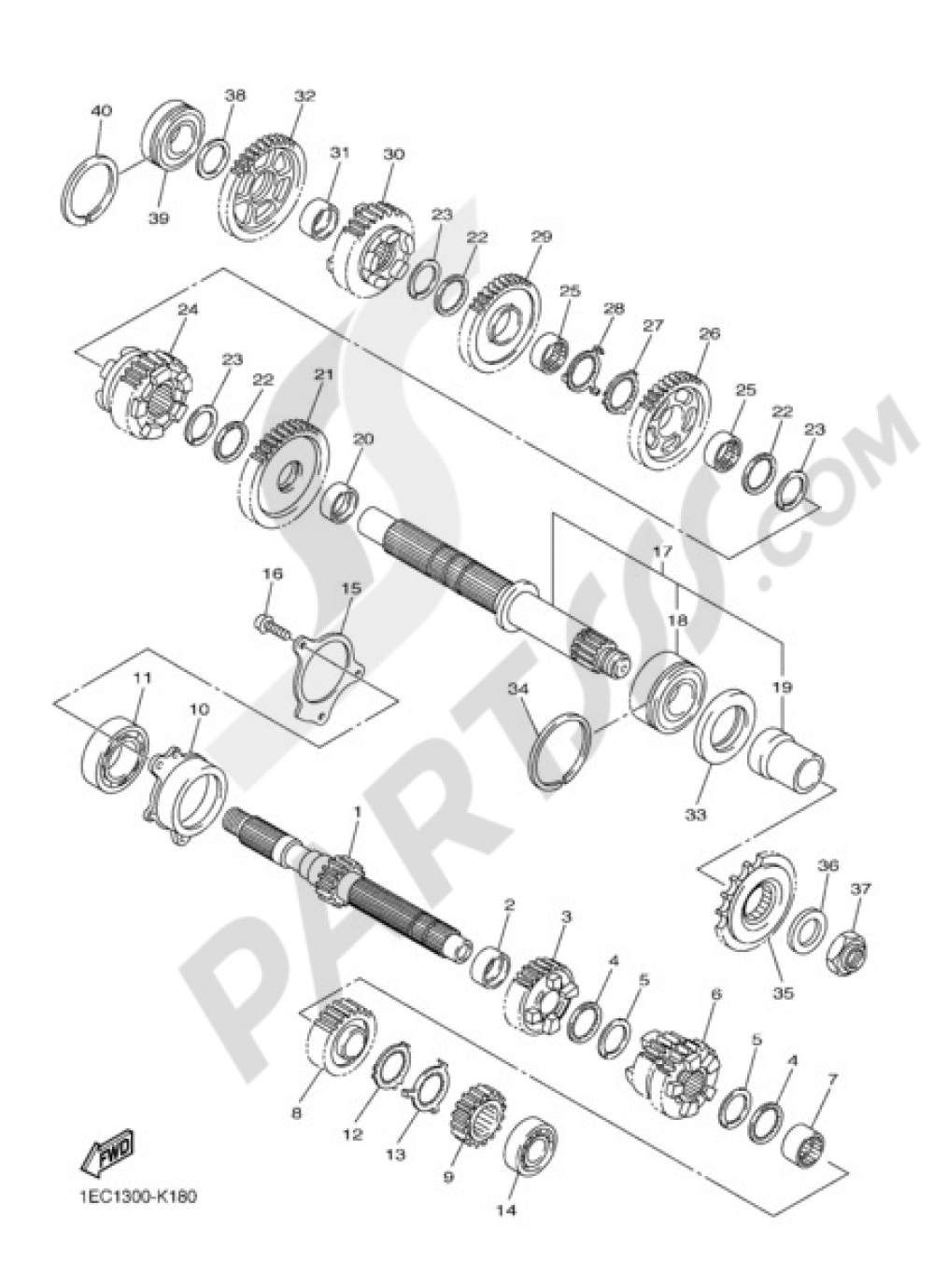 TRANSMISSION Yamaha FZ1 2011