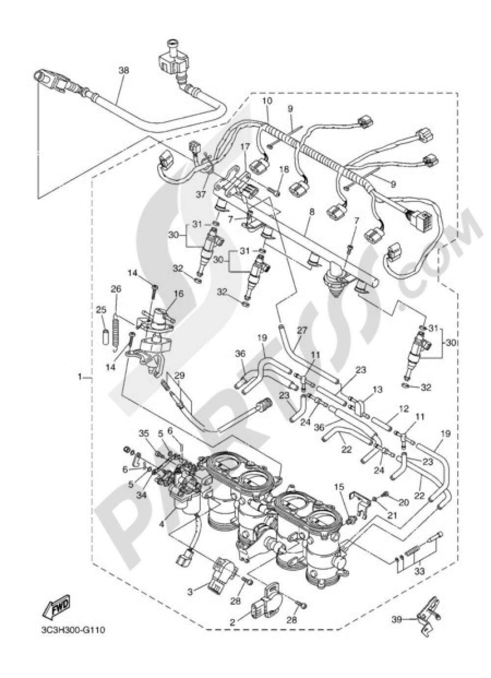 INTAKE 2 Yamaha FZ1 ABS 2011