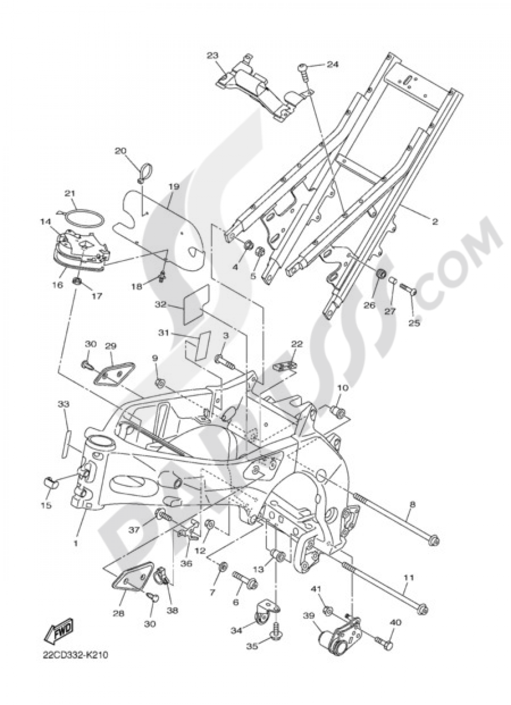 FRAME Yamaha FZ1 ABS 2011