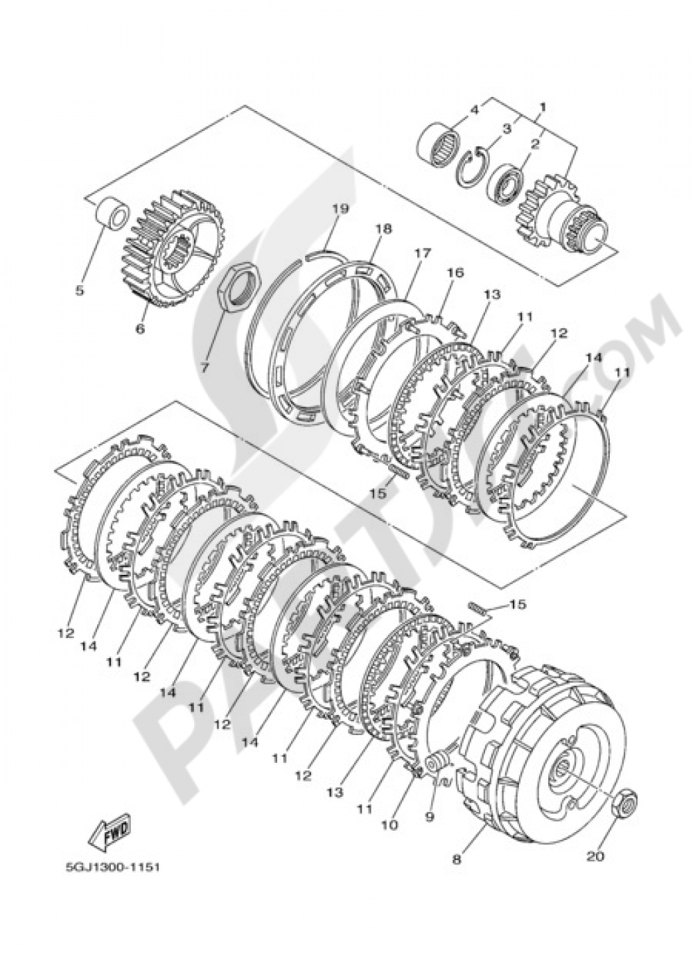 CLUTCH Yamaha T-Max 2004