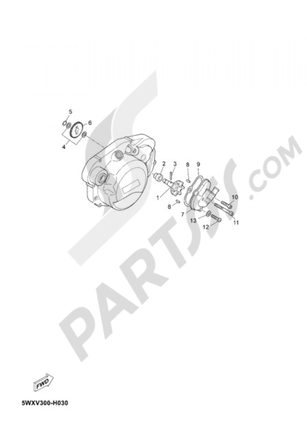WATER PUMP Yamaha TZR50 2011