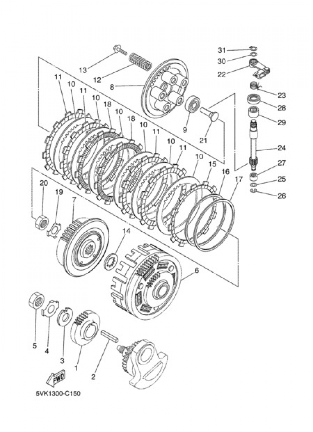 CLUTCH Yamaha XT660X 2011