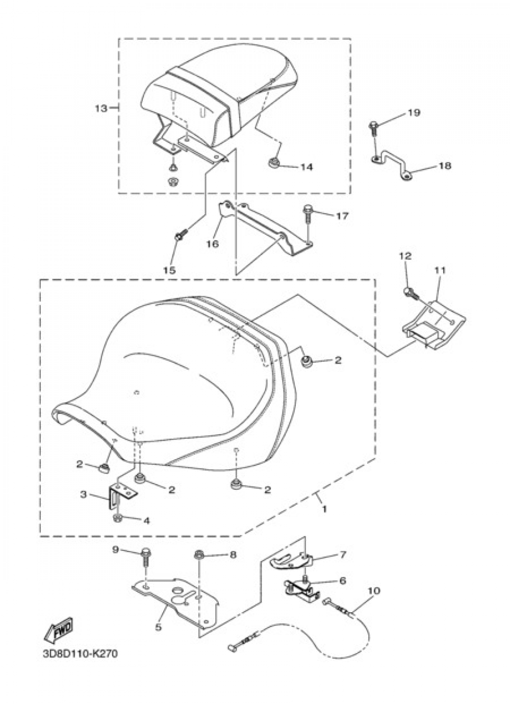 SEAT Yamaha XVS1300A Midnight Star 2011