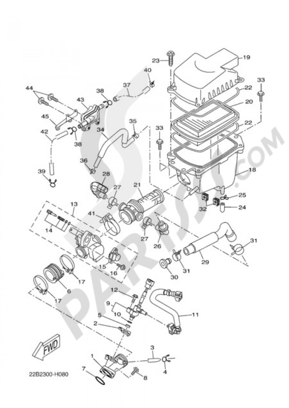 INTAKE Yamaha WR125X 2011