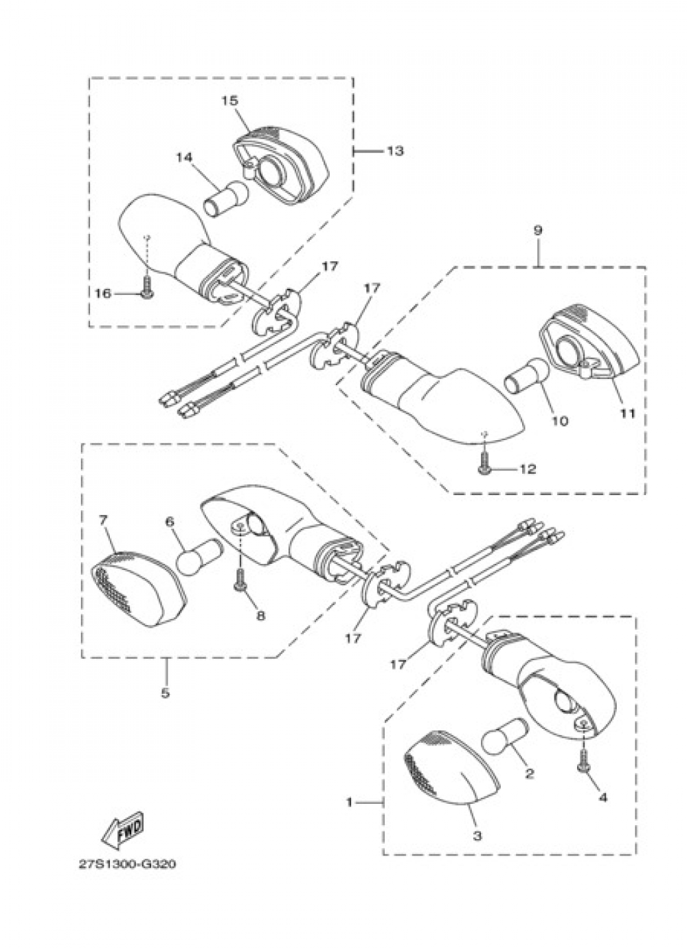 SIGNAL LIGHT Yamaha YBR125 Classic SP 2008