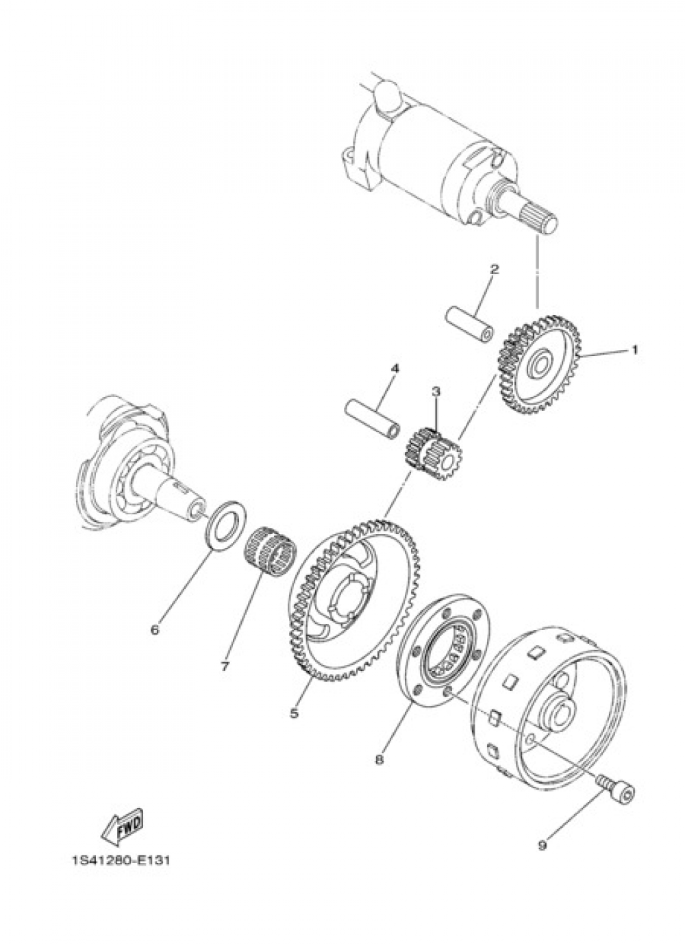 STARTER CLUTCH Yamaha YBR250 2011
