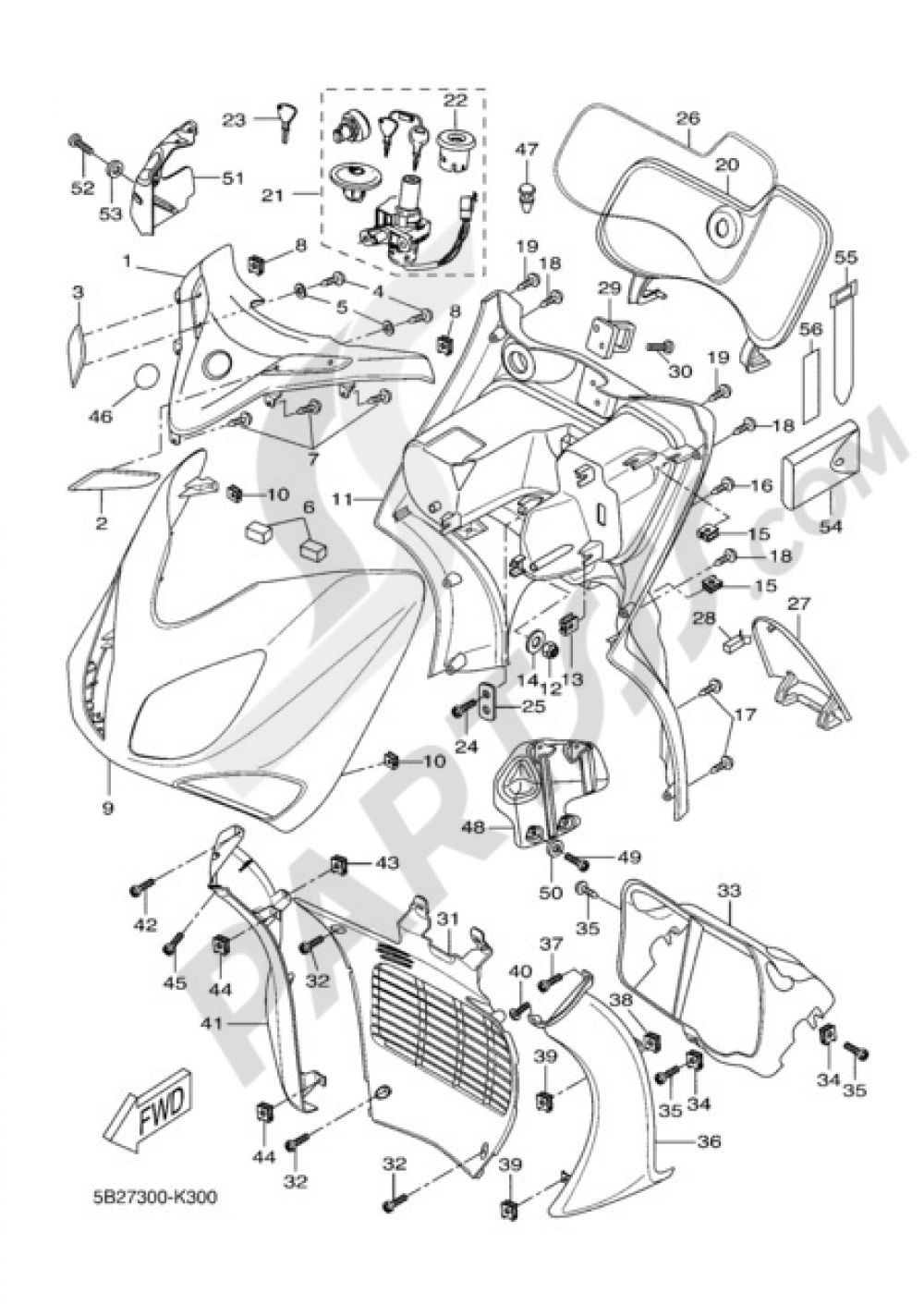 SIDE STAND Yamaha X-City 250 2011