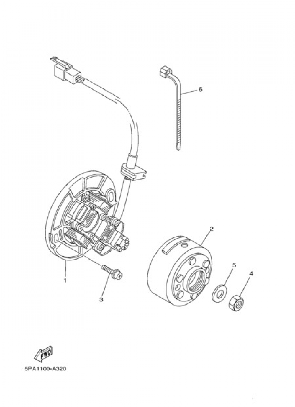 GENERATOR Yamaha YZ85 2011