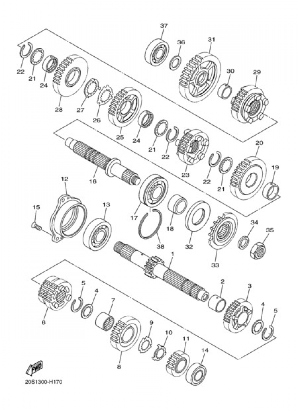 TRANSMISSION Yamaha XJ6 2011
