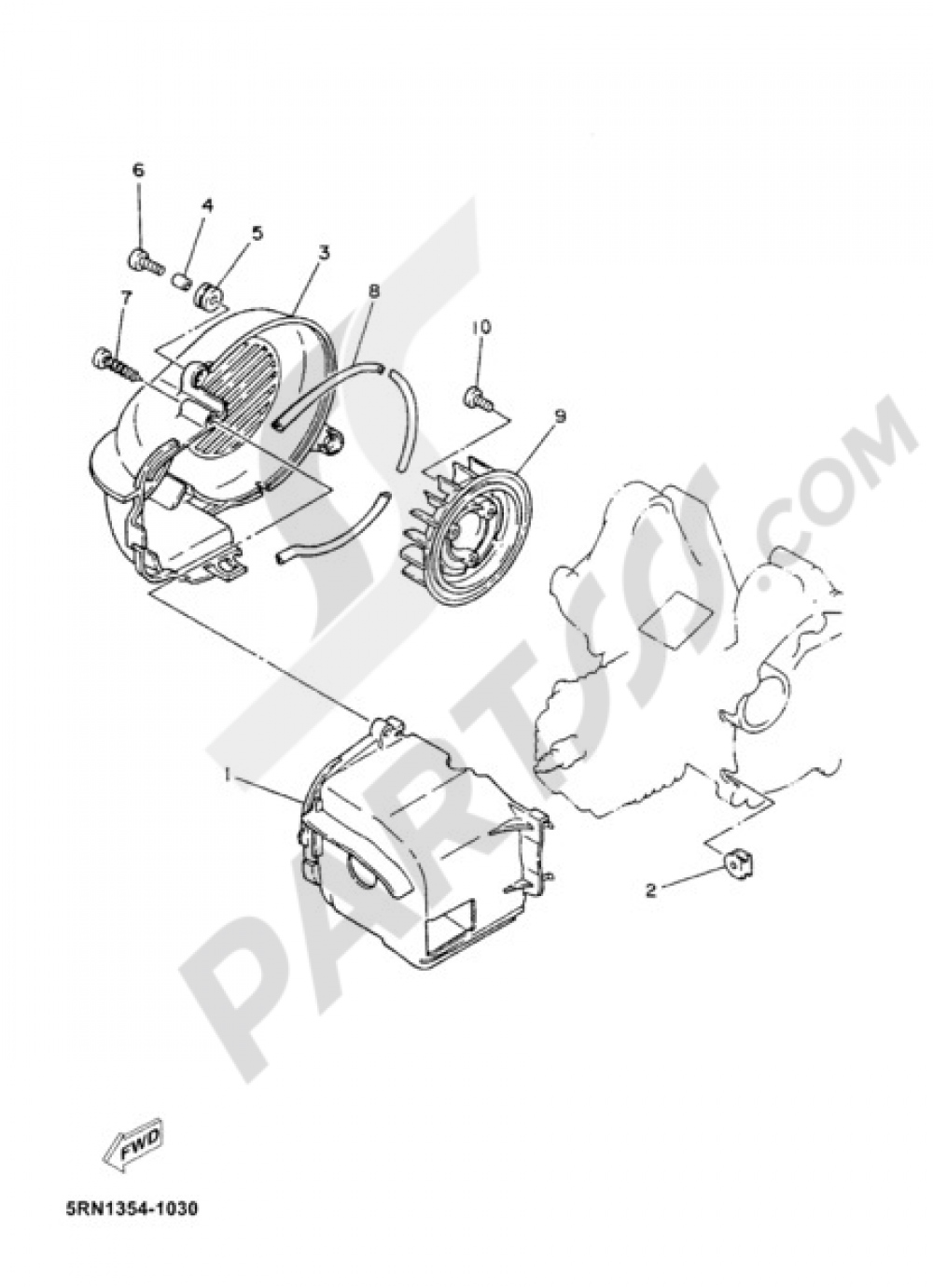 AIR & FAN COVER Yamaha Neo's 2005